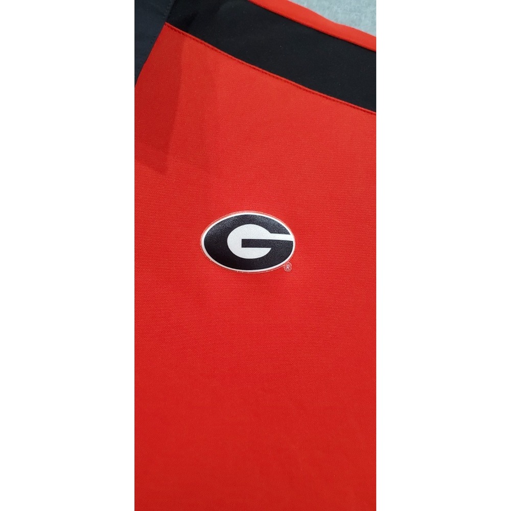 Nike Georgia Bulldogs Team Issue Short Sleeve DriFit Polo Shirt Football Red XL - Picture 7 of 11